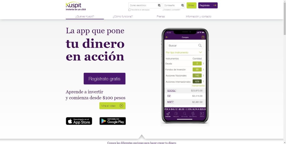 como invertir en kuspit