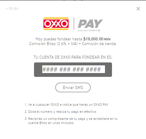 oxxo bitso ejemplo